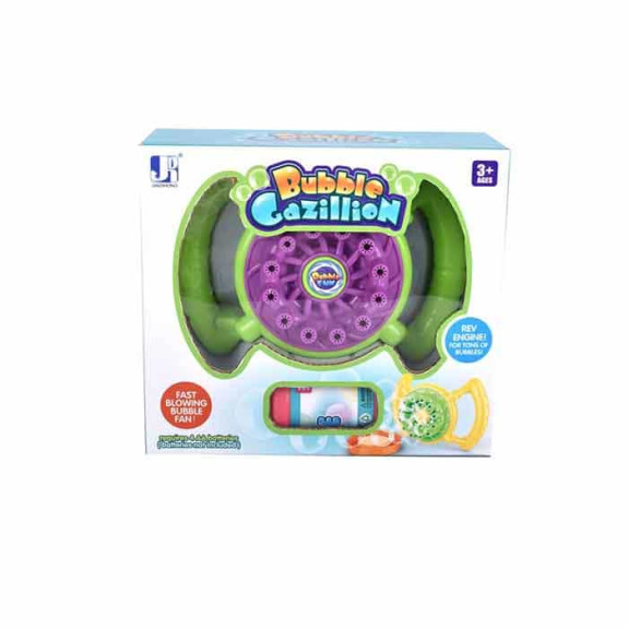 Electric steering wheel bubble machine